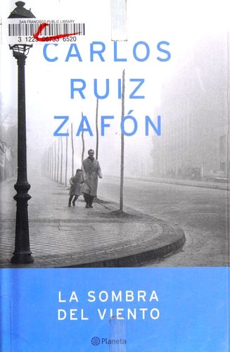 Portada de La sombra del viento